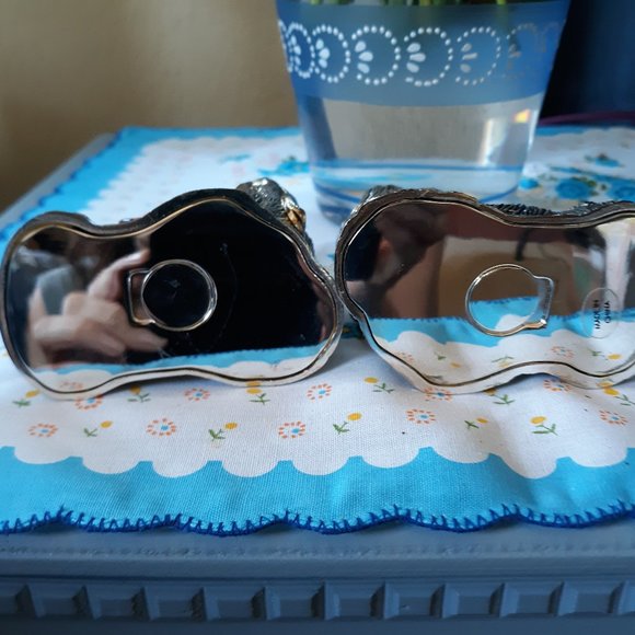 Silver plate Yorkie Salt & Pepper Shakers - Picture 8 of 10